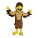 Brown Muscle Eagle Bird Mascot Costume Animal