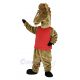 Mustang Horse in Red Vest Mascot Costume Animal