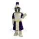 Purple and Golden Knight Mascot Costume