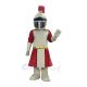 Wine Red and Golden Knight Mascot Costume