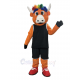 Orange Bull Mascot Costume Animal