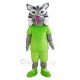 Lynx in Green T-shirt Mascot Costume Animal