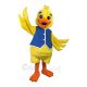 Duck in Blue Vest Mascot Costume