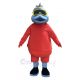 Duck with Blue Mouth Mascot Costume Animal