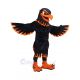 Black and Orange Hawk Mascot Costume