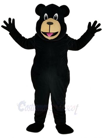 Cute Black Bear Mascot Costume Animal