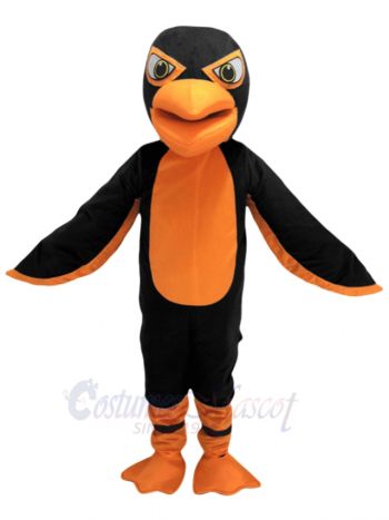  Black and Orange Falcon Bird Mascot Costume Animal