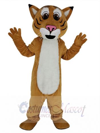 Cute Bobcat Mascot Costume Animal