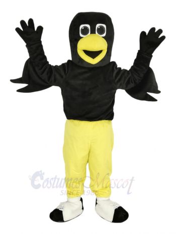 Raven Bird with Yellow Pants Mascot Costume Animal