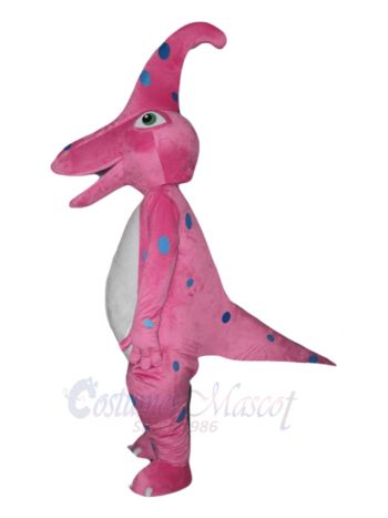 Pink Dinosaur Parasaurolophus Mascot Costumes