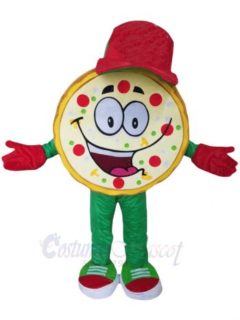 Red Cap Pizza Mascot Costumes