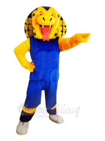 Blue Shirt Sports Snake Mascot Costumes