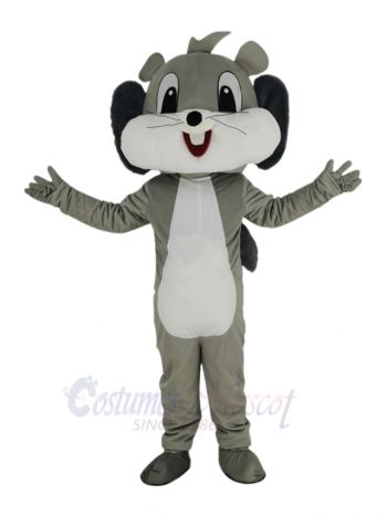 Cute Grey Squirrel Mascot Costume Animal