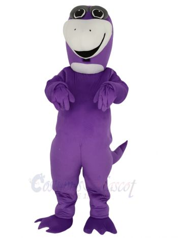 Cute Purple Dinosaur Mascot Costume Animal