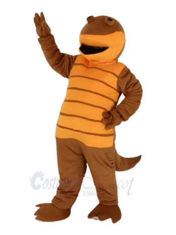 Orange Billy Salamander Mascot Costume Animal