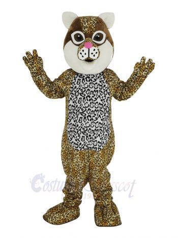 Brown Ocelot Cat Mascot Costume Animal