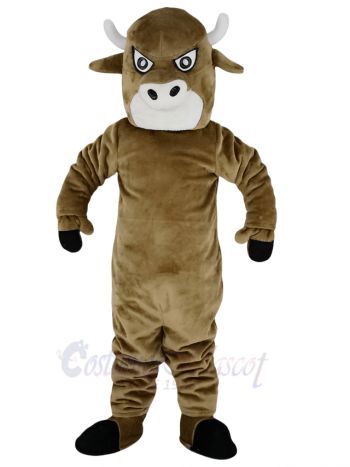 Brown Bull Mascot Costume Animal