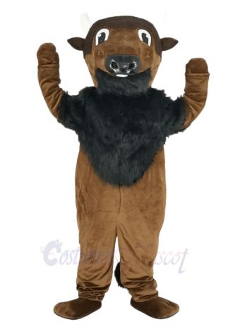 Wild Brown Buffalo Mascot Costume Animal