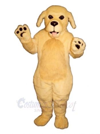 Cute Blonde Dog Mascot Costume