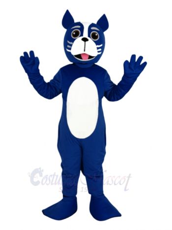 Blue Boston Terrier Dog Mascot Costume Animal