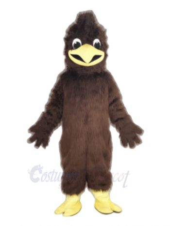 Brown Crested Hawk Bird Mascot Costume Animal