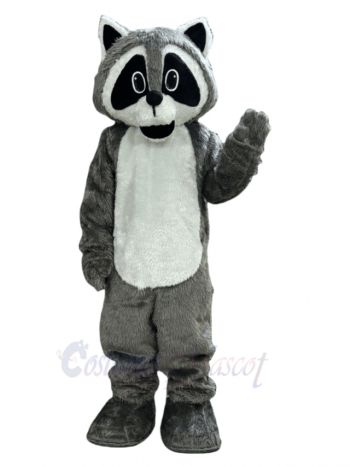 Robbie Raccoon with White Belly Mascot Costume