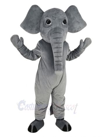 Grey Elephant Adult Mascot Costume Animal