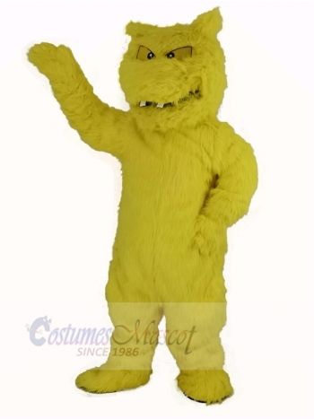 Slimy Yellow Monster Mascot Costume