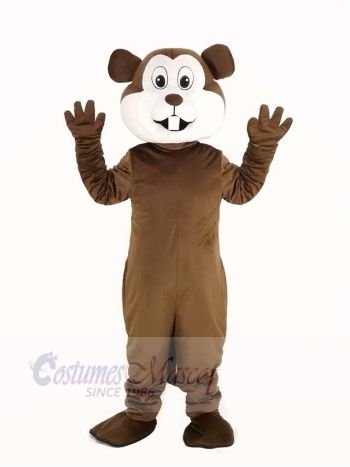 Brown Gopher Mascot Costume Animal