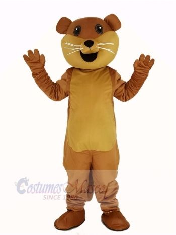 Happy Otter Mascot Costume Animal