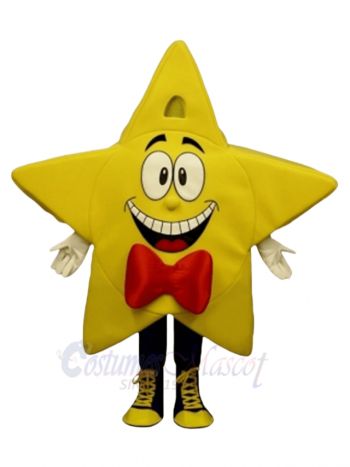 Comic Yellow Star Mascot Costumes