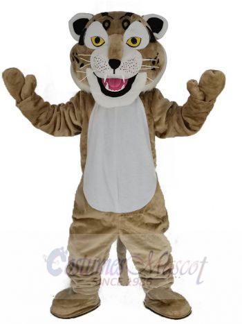 Brown Bobcat Mascot Costume Animal