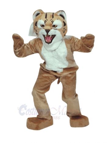 Strong Brown Bobcat Mascot Costumes