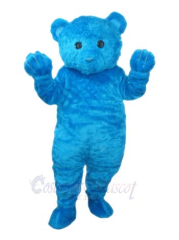 Blue Long Hair BearMascot Costumes