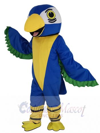 Cute Blue Parrot Bird Mascot Costume Animal