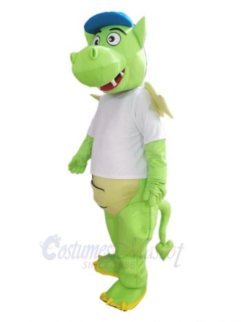 Green Dragon Mascot Costume Animal