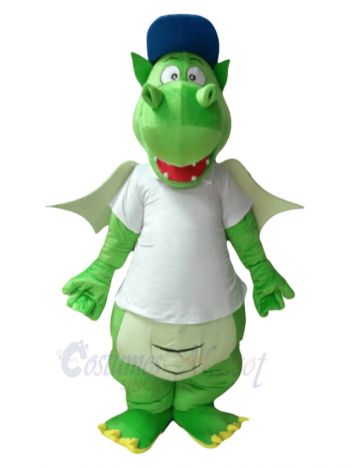 Green Dragon Mascot Costume