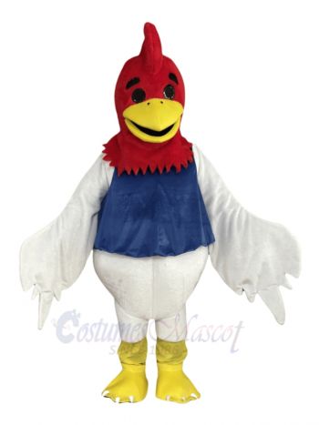 Red Head Big Chicken Mascot Costume