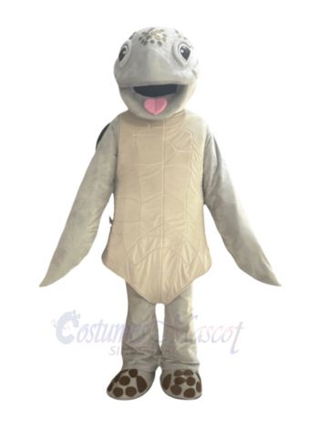 Gray Turtle Mascot Costume Ocean