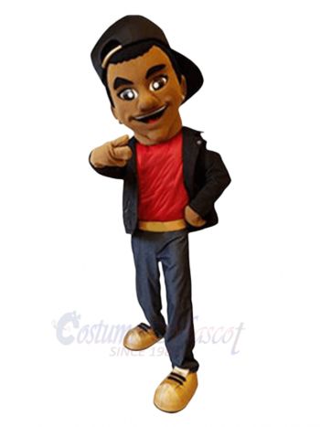 Brown Skin Pattaboy Mascot Costume