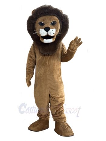 Friendly Smiling Lion Mascot Costume Animal