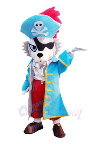 Pirate Wolf Adult Mascot Costume