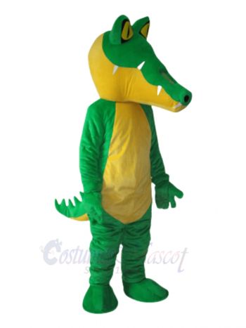 Yellow Belly Crocodile Adult Mascot Costume