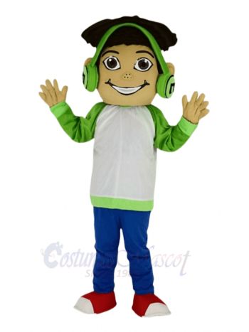 Musical Freckles Boy Mascot Costume People