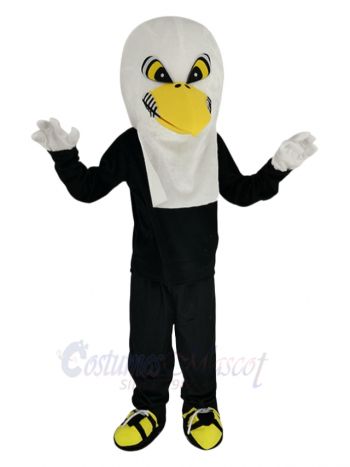 Slim White Eagle Bird Mascot Costume Animal