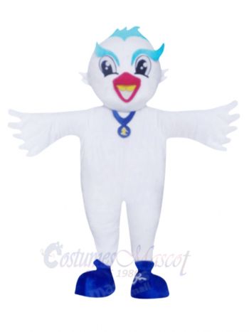 Cute Dove Bird Mascot Costume