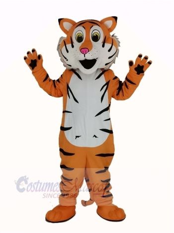 Friendly Tiger Mascot Costume Animal