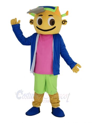 Cap Boy Mascot Costume People