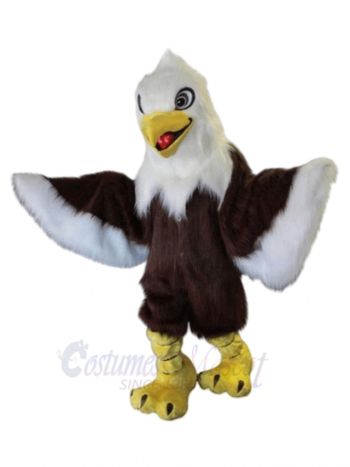 Long Fur White Head Eagle Mascot Costumes