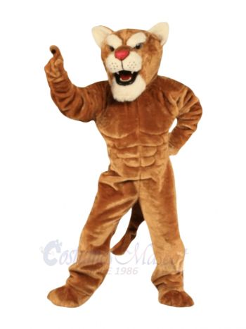 Cougar Powerful Cat Mascot Costume